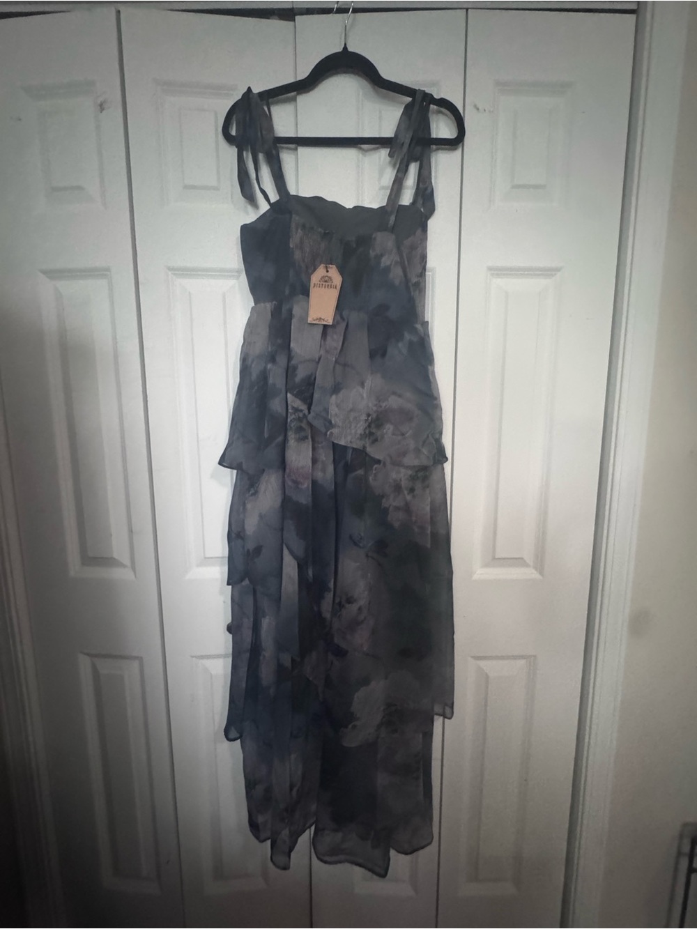 Disturbia Ophelie Chiffon Tiered Maxi Dress - Picture 3 of 6